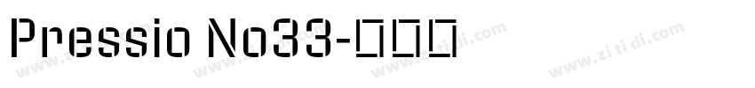 Pressio No33字体转换
